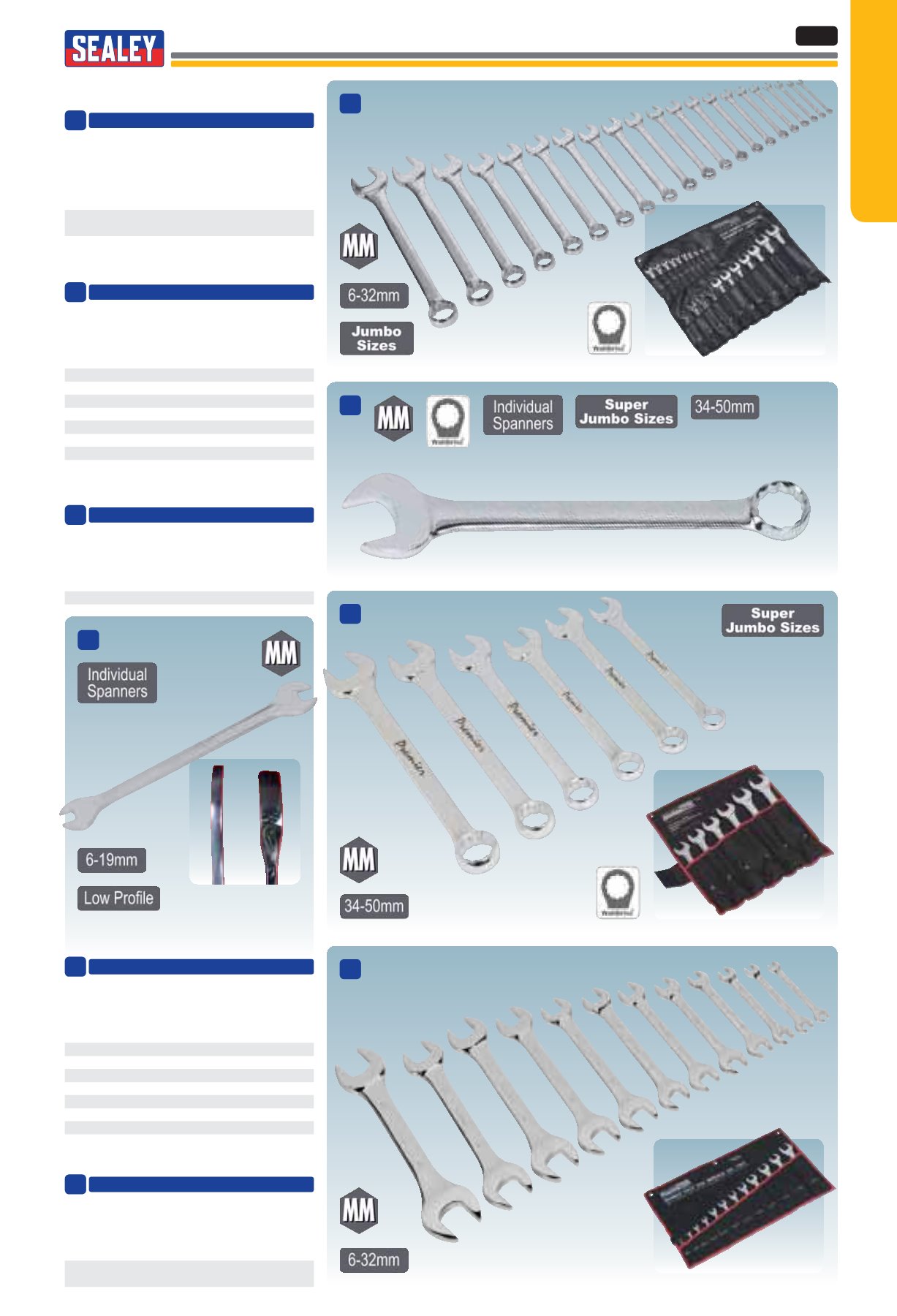 AK632438 Combination Spanner Super Jumbo 38mm Chrome Vanadium Steel 390mm Length